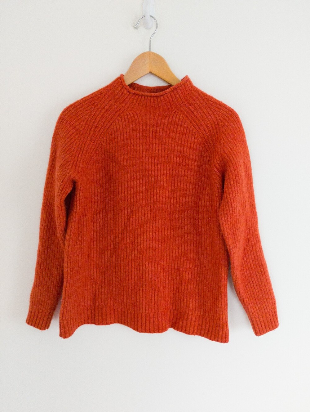Seasalt Cornwall Mens Sails Up Jumper Small Lambswool Mock Neck Knit Sweater